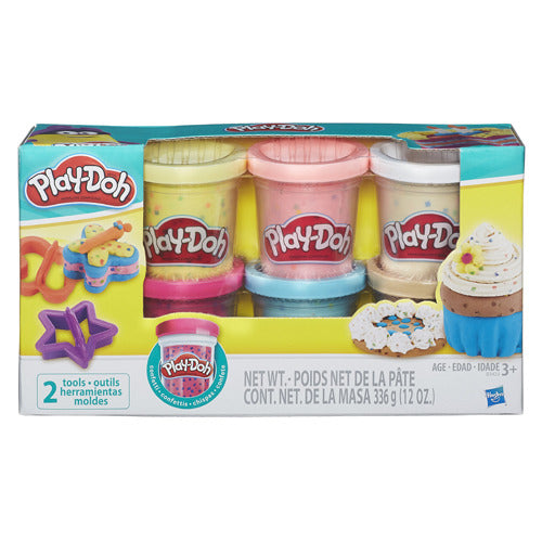 Confetti Play-Doh 6-pack - 336 gram - Boetseerklei Playdoh - ToyRunner