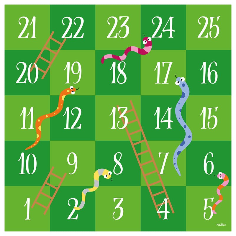 Speelkleed Slangen en Ladders, 200x200cm