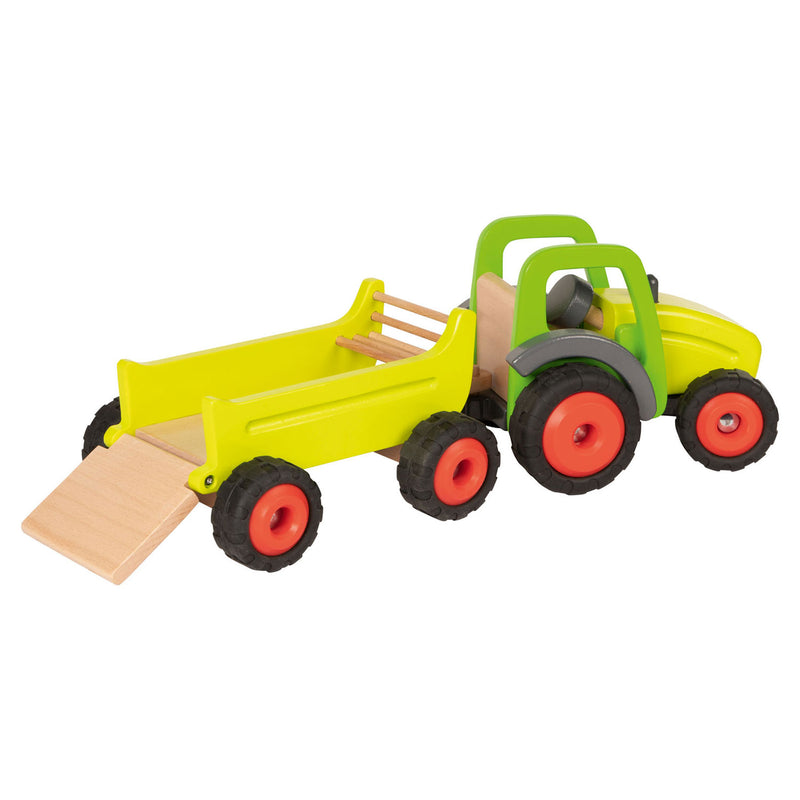 Houten Tractor met Trailer - ToyRunner