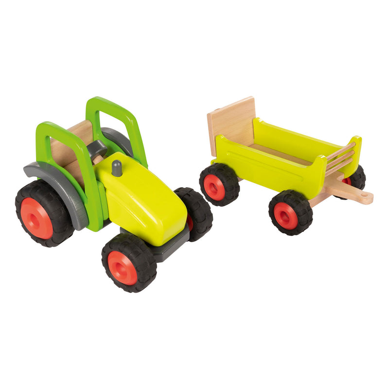 Houten Tractor met Trailer - ToyRunner