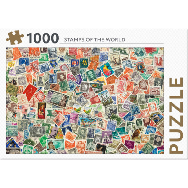 Rebo puzzel 1.000 st.Stamps of the world - ToyRunner