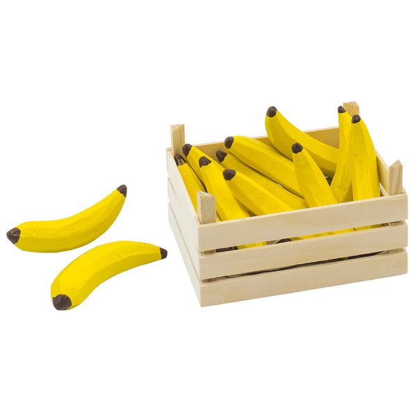 Houten Bananen in Kist, 10dlg. - ToyRunner
