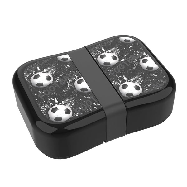 lunchbox Football 18,5 x 15 cm polypropyleen zwart - ToyRunner