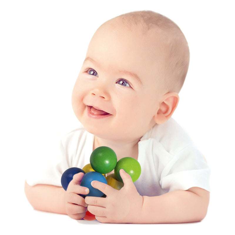 Eichhorn Baby Houten Grijpring met Kralen - ToyRunner