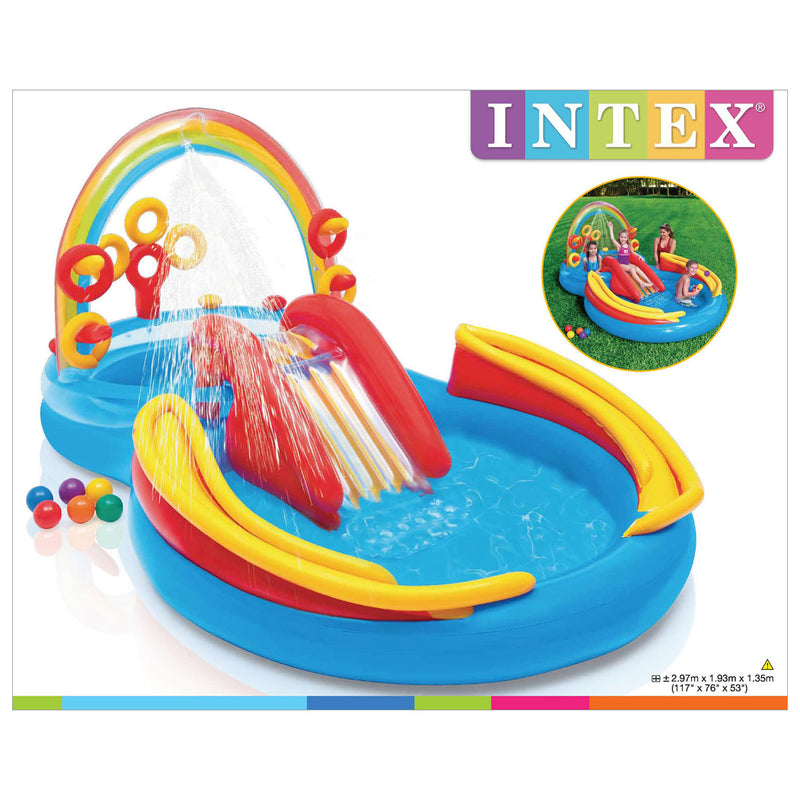 Intex Speelzwembad Regenboog - ToyRunner
