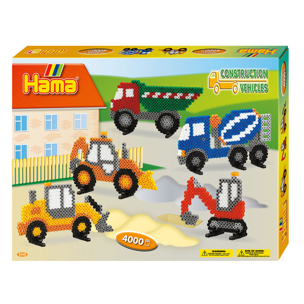Hama Strijkkralenset - Werkvoertuigen, 4000st. - ToyRunner