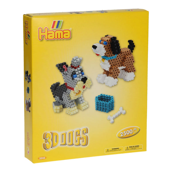 Hama Strijkkralenset 3D - Honden, 2500st. - ToyRunner