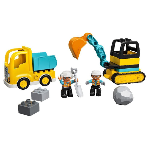 Truck & Graafmachine met rupsbanden LEGO Duplo - 10931 - Bouwstenen LEGO Duplo - ToyRunner
