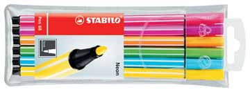 STABILO Pen 68 - 6 Fluoriserende Kleuren - ToyRunner
