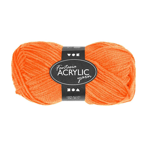 Acrylgaren Neon - Neon Oranje, 50gr - ToyRunner
