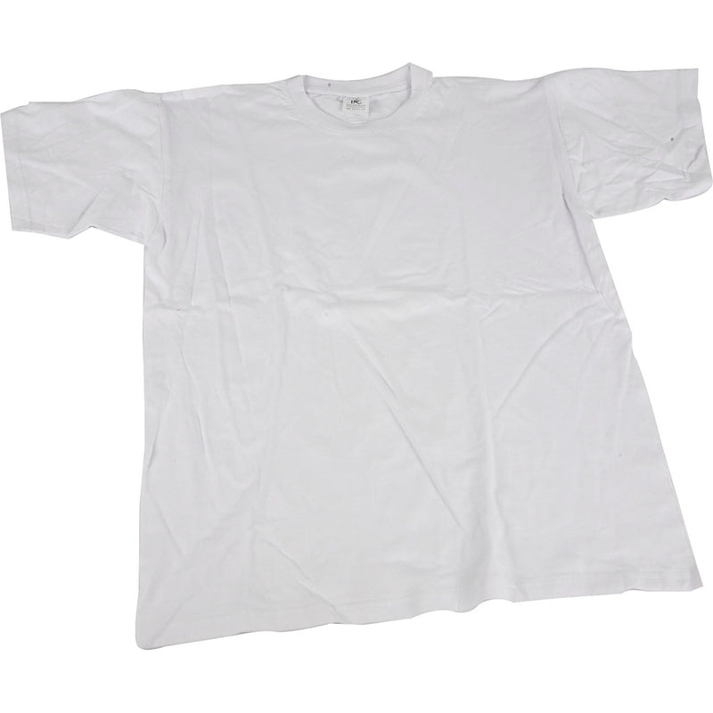 T-shirt Wit met Ronde Hals Katoen, 5-6 jaar - ToyRunner