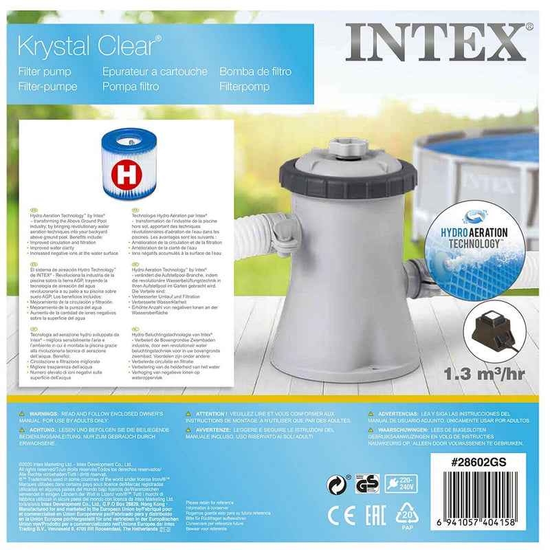 Intex 28602GS Krystal Clear Filterpomp 1250L 12V - ToyRunner