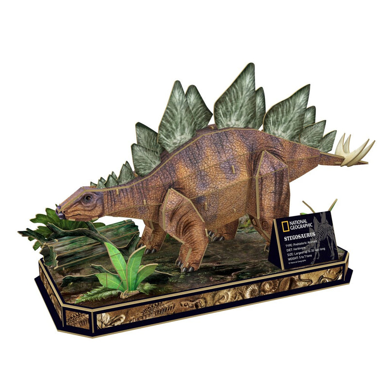 National Geographic Houten 3D Puzzel Stegosaurus 62 Stukjes - ToyRunner