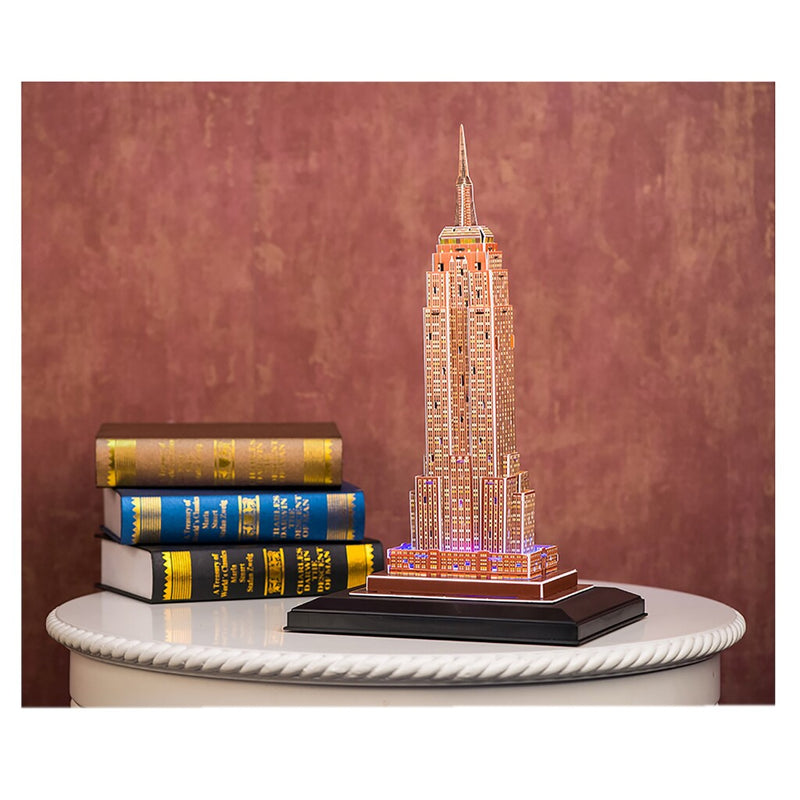 Cubic Fun 3D Puzzel Empire State Building + LED Verlichting 58 Stukjes