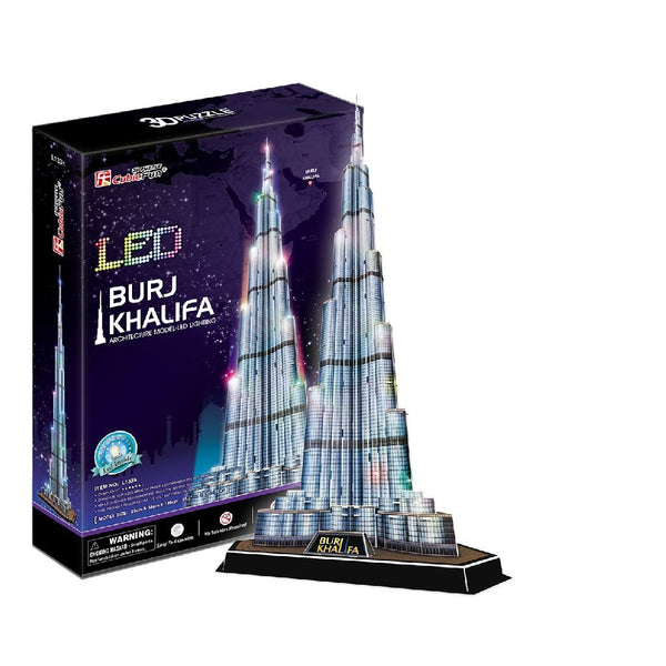 Cubic Fun 3D LED Puzzel Burj Khalifa 136 Stukjes - ToyRunner