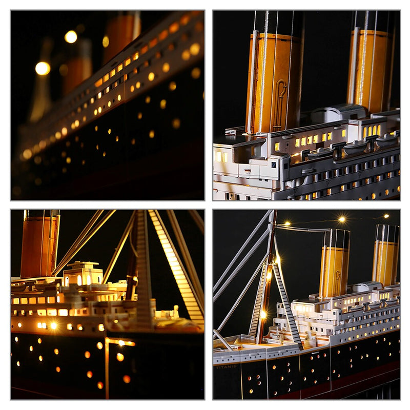 Cubic Fun 3D LED Puzzel Titanic 266 Stukjes - ToyRunner