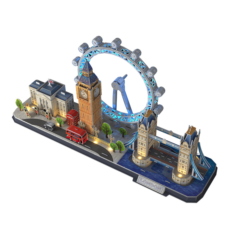 Cubic Fun 3D LED Puzzel City Line London 107 Stukjes - ToyRunner