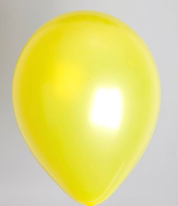 Zak met 100 ballons no. 12 metallic geel - ToyRunner