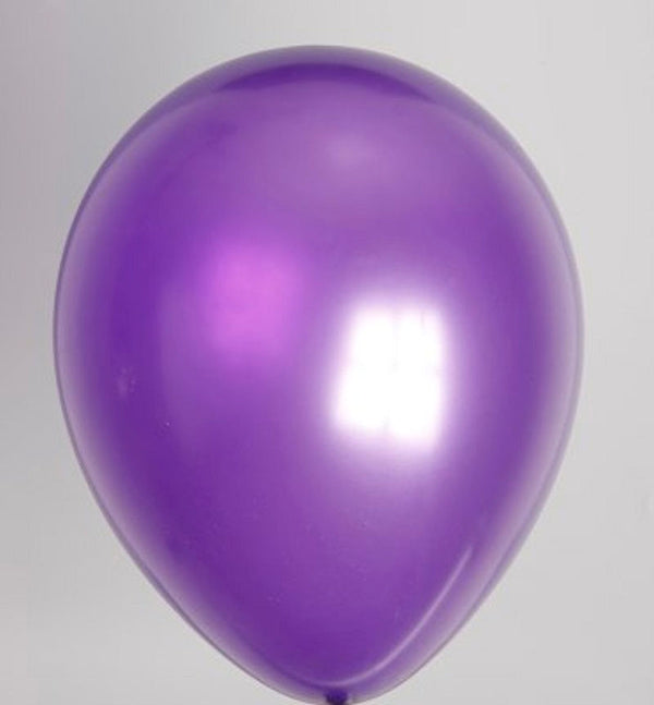 Zak met 100 ballons no. 12 metallic paars - ToyRunner