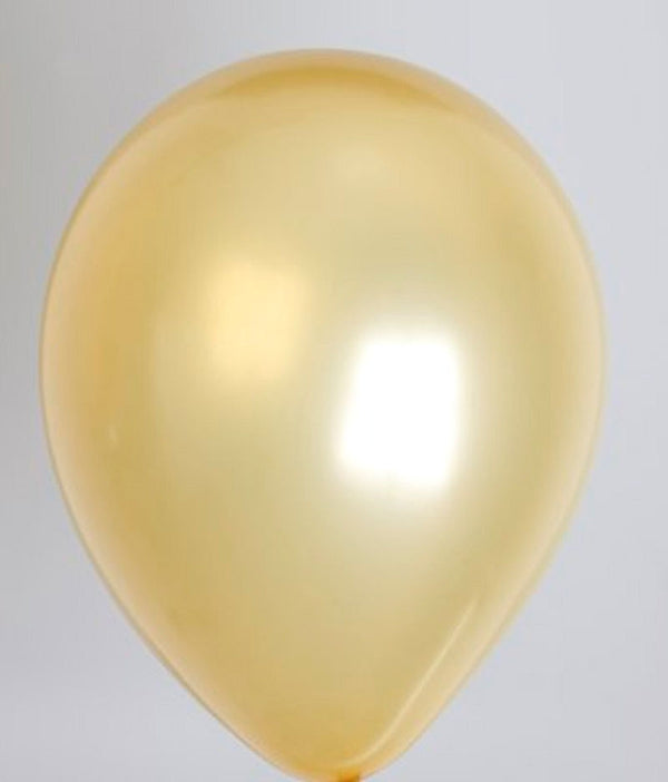 Zak met 100 ballons no. 12 metallic goud - ToyRunner