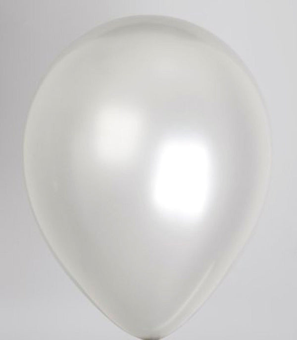 Zak met 100 ballons no. 12 metallic zilver - ToyRunner