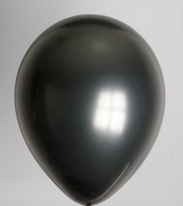 Zak met 100 ballons no. 12 metallic zwart - ToyRunner