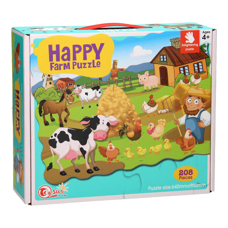 Happy Farm MEGA Puzzel, 208st. (90x64cm) - ToyRunner