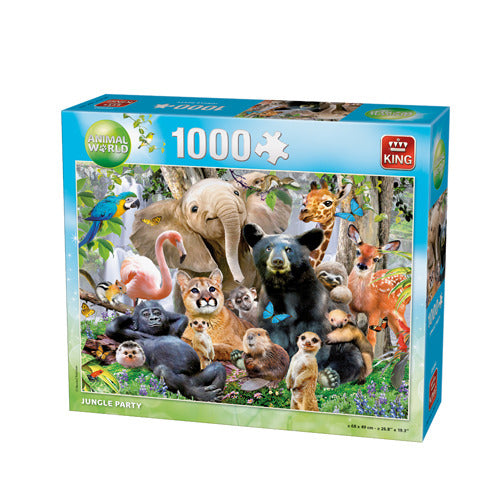 King Puzzel 1000 st. jungle party 05484 - ToyRunner