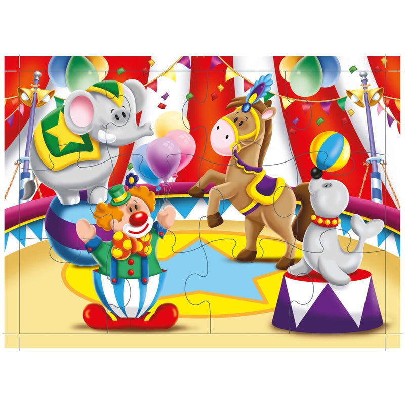 King 5in1 Kiddy Puzzel Circus 30 Stukjes - ToyRunner