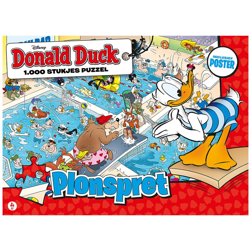 Puzzel Donald Duck Plonspret - 1000 stukjes - Legpuzzel Just2Play - ToyRunner