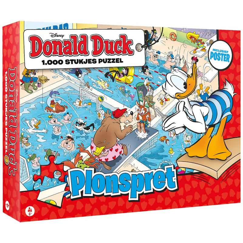 Puzzel Donald Duck Plonspret - 1000 stukjes - Legpuzzel Just2Play - ToyRunner