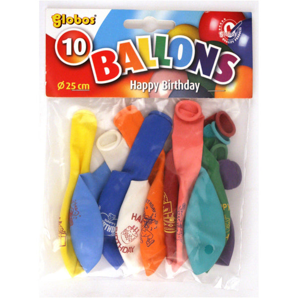 Globos Happy Birthday Ballonnen 10 Stuks - ToyRunner