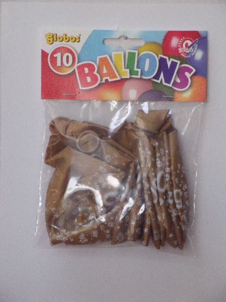 Ballonnen cijfer 50 no. 14 metallic 5 pakjes met 8 stuks - ToyRunner