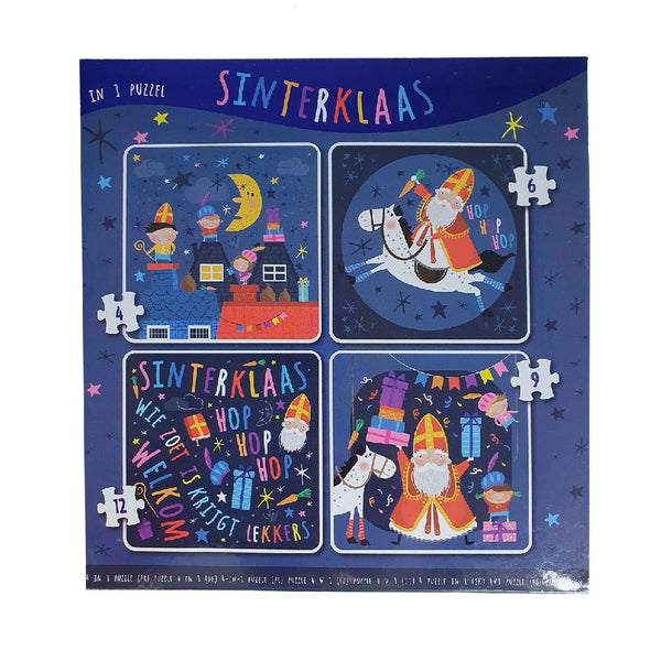 4 in 1 puzzel Sinterklaas - ToyRunner