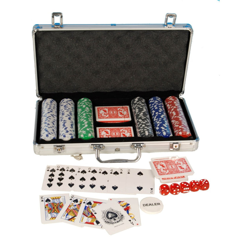 Pokerset Aluminium Koffer, 300dlg. - ToyRunner