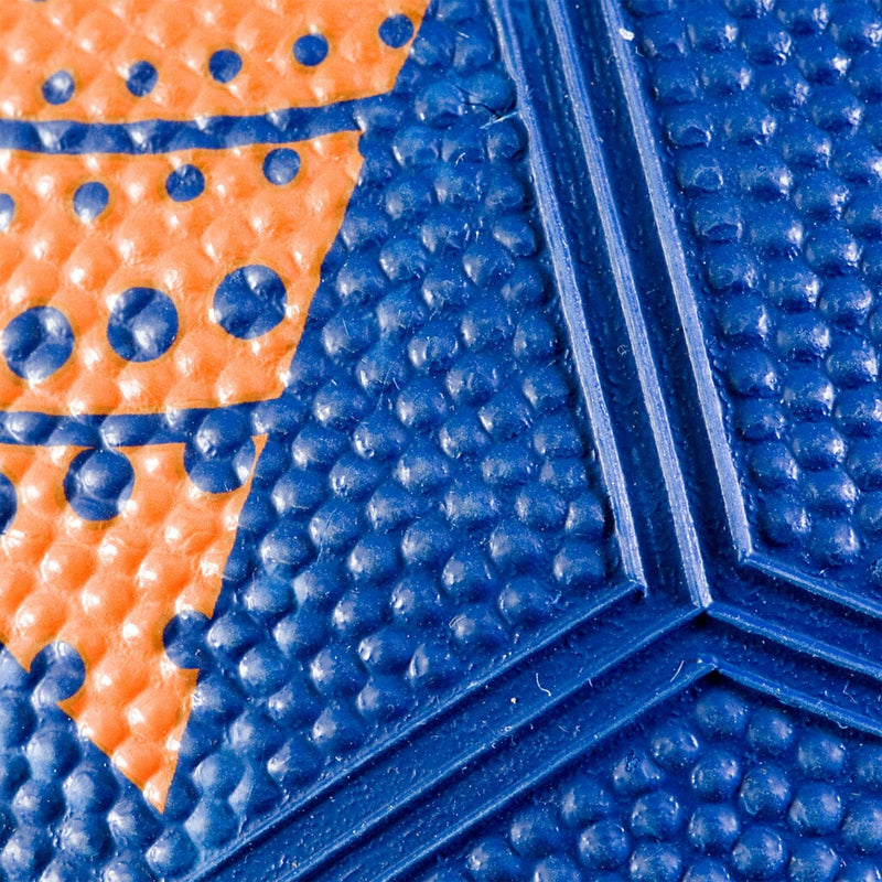 SportX Rubberen Voetbal 22 cm Blauw/Oranje