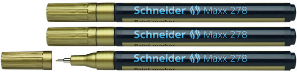 Schneider S-127853-3 Lakmarker Maxx 278 0,8 Mm Goud Set Van 3