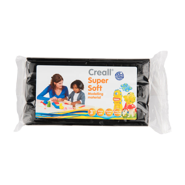 Creall Super Soft Boetseerklei Zwart 500 Gram