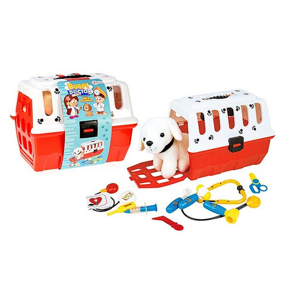 Toi-Toys Puppy in Reismand + Dierenarts Accessoires - ToyRunner