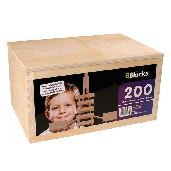 BBlocks Kist 200 Blanke Plankjes - ToyRunner