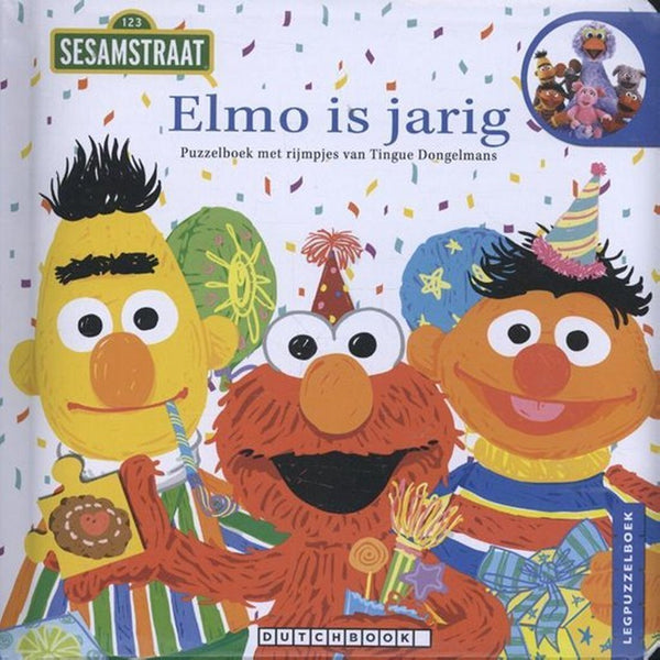 Sesamstraat Elmo is Jarig Puzzelboek met Rijmpjes - ToyRunner