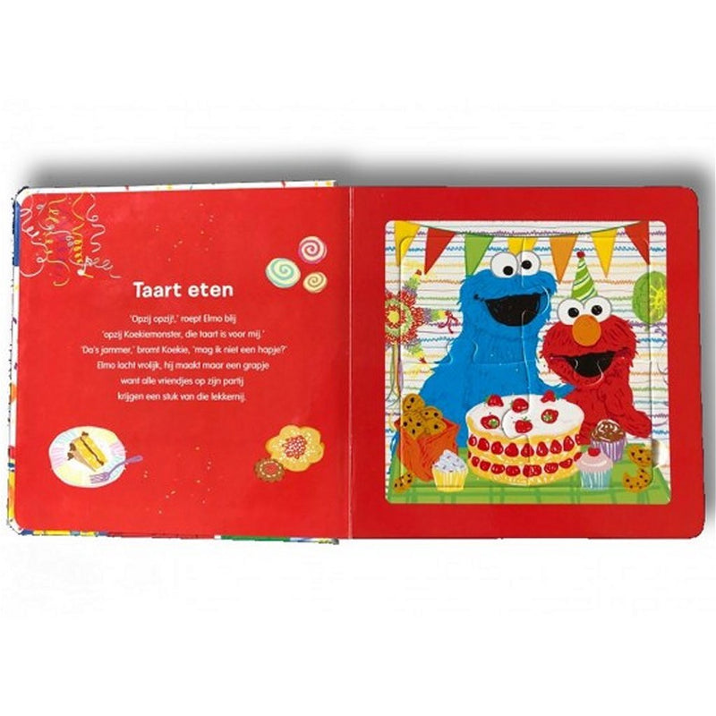 Sesamstraat Elmo is Jarig Puzzelboek met Rijmpjes - ToyRunner