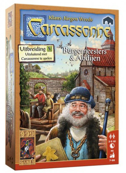 bordspel Carcassonne: Burgemeesters en Abdijen - ToyRunner