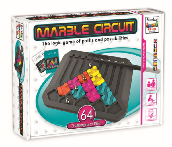 logica-spel Marble Circuit junior zwart 20-delig - ToyRunner