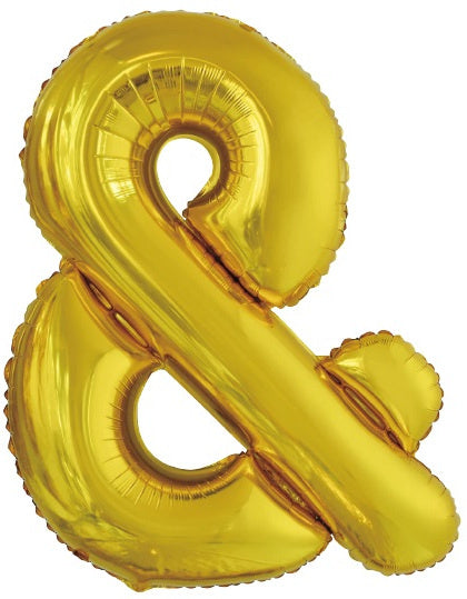 folieballon &-teken 86 cm goud - ToyRunner