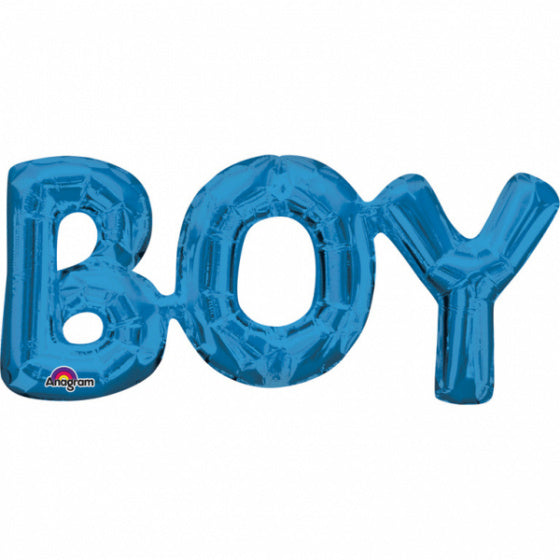 folieballon Boy 50 x 22 cm blauw - ToyRunner