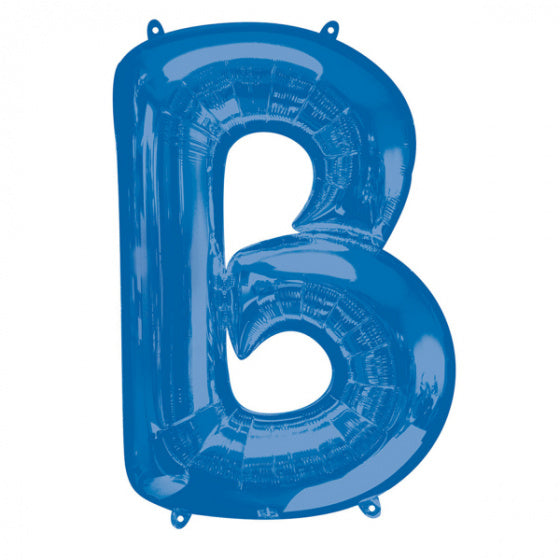 folieballon letter B 58 x 86 cm blauw - ToyRunner
