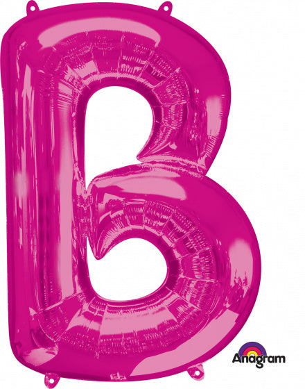 folieballon letter B 58 x 86 cm roze - ToyRunner