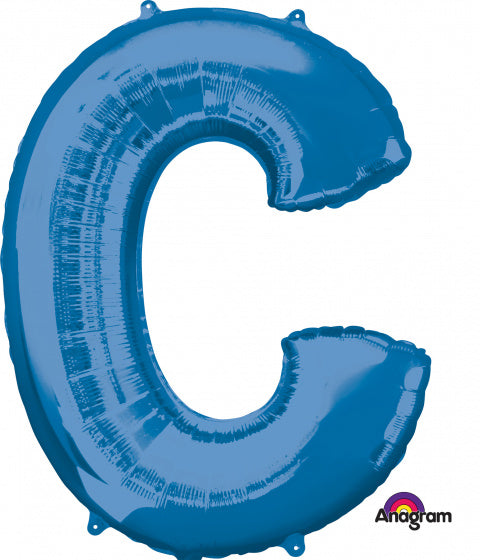 folieballon letter C 63 x 81 cm blauw - ToyRunner
