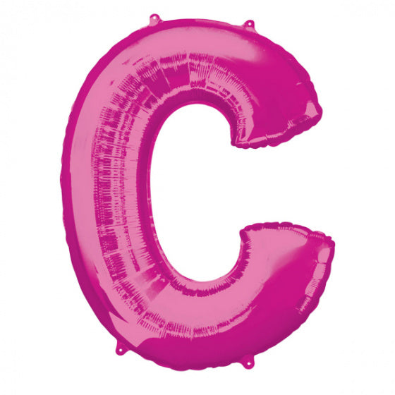 folieballon letter C 63 x 81 cm roze - ToyRunner